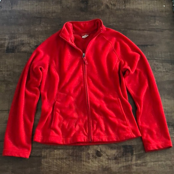 Red zip-up sweatshirt - Picture 1 of 1